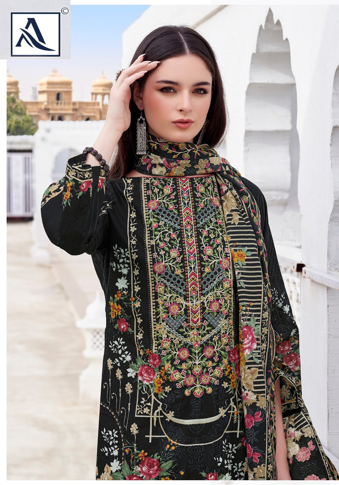 Anarkali Edition 7 Alok Cambric Karachi Readymade Suits Wholesale Rate