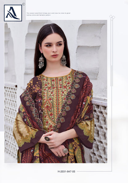 Anarkali Edition 7 Alok Cambric Karachi Readymade Suits Wholesale Rate