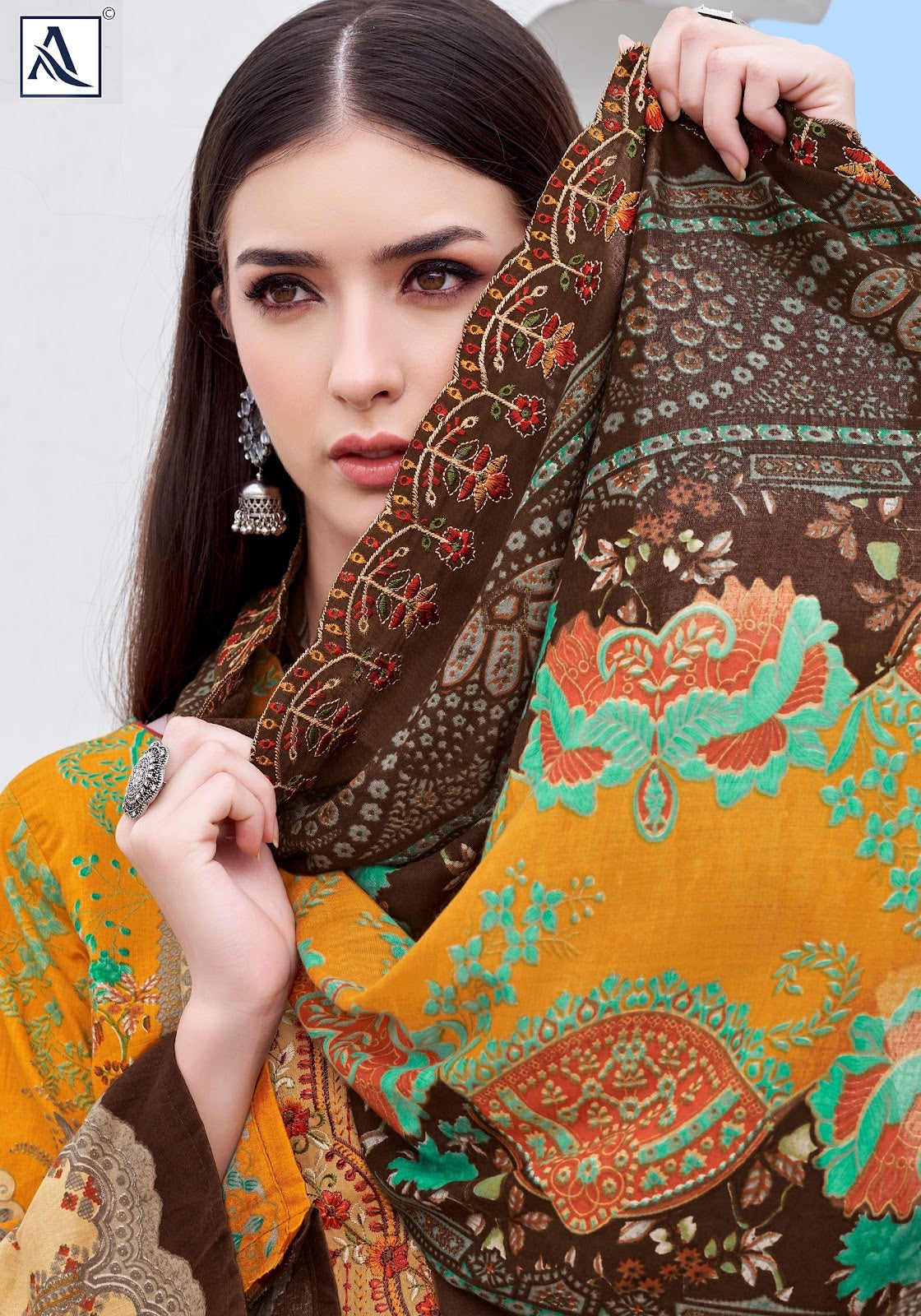 Anarkali Edition 7 Alok Cambric Cotton Karachi Salwar Suits Wholesaler Ahmedabad