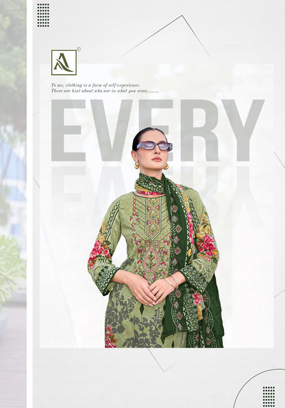 Anarkali Edition 8 Alok Cambric Cotton Karachi Salwar Suits Manufacturer Ahmedabad