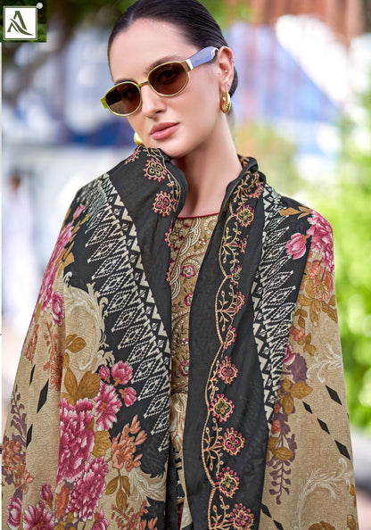 Anarkali Edition 8 Alok Cambric Cotton Karachi Salwar Suits Manufacturer Ahmedabad