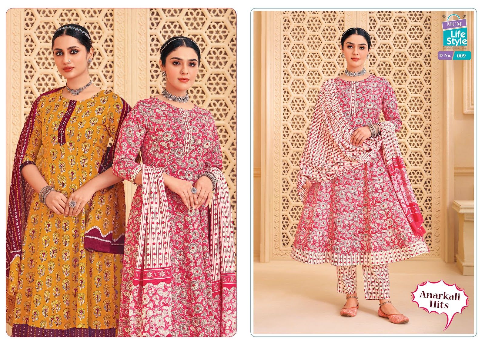 Anarkali Hits Mcm Lifestyle Readymade Cotton Pant Suits Manufacturer Gujarat