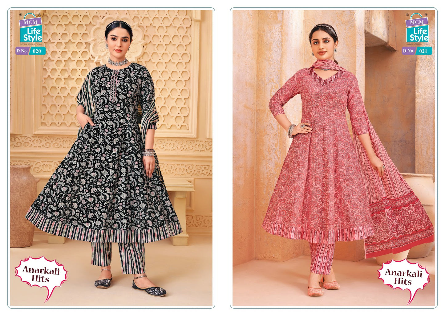 Anarkali Hits Mcm Lifestyle Readymade Cotton Pant Suits Manufacturer Gujarat