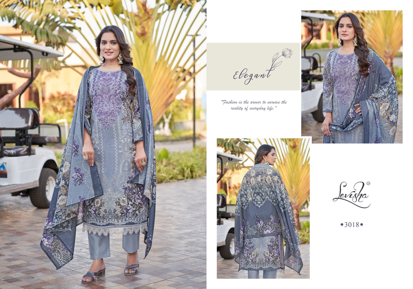 Anarkali Levisha Cambric Cotton Pakistani Patch Work Suits Wholesale Price