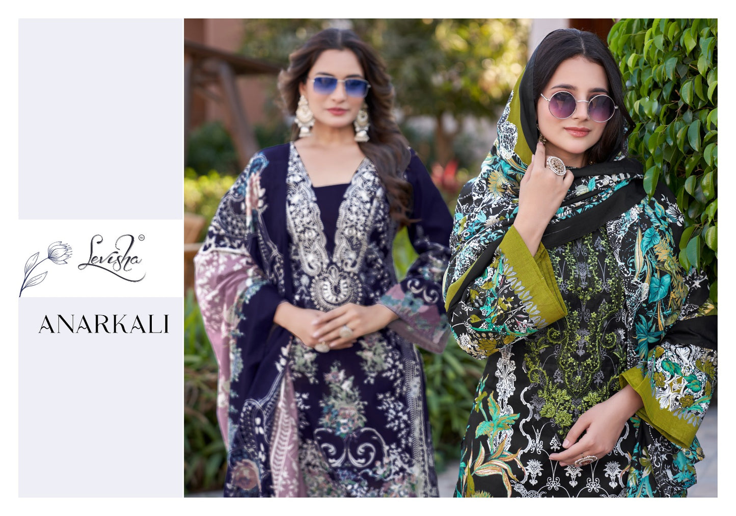 Anarkali Levisha Cambric Cotton Pakistani Patch Work Suits Wholesale Price