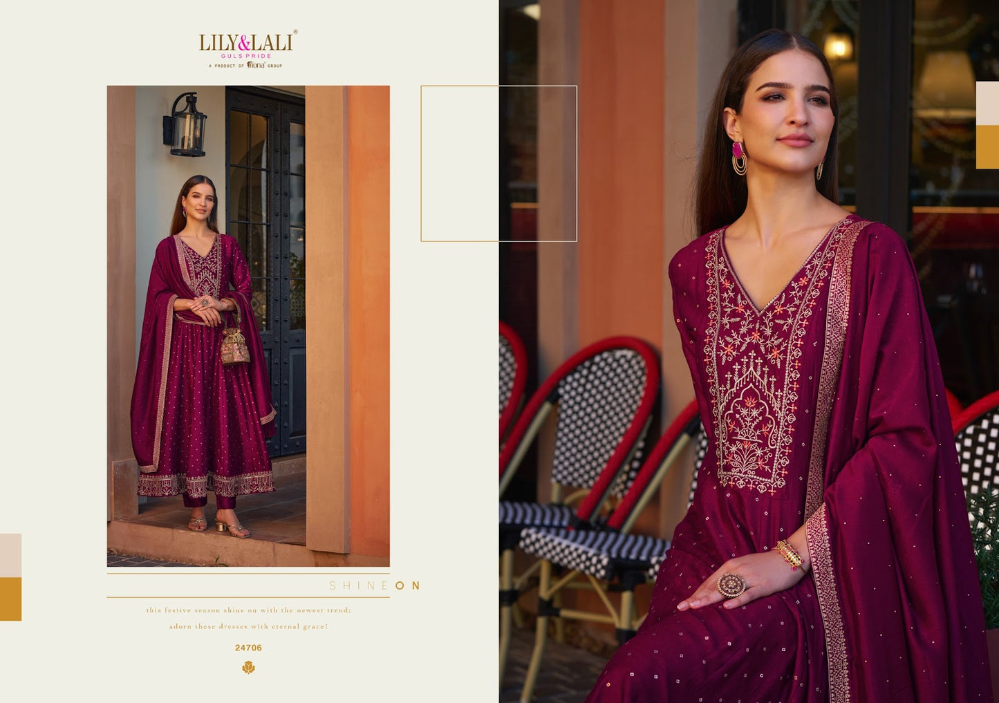 Anarkali Lily Lali Vichitra Silk Readymade Pant Style Suits Wholesale Price