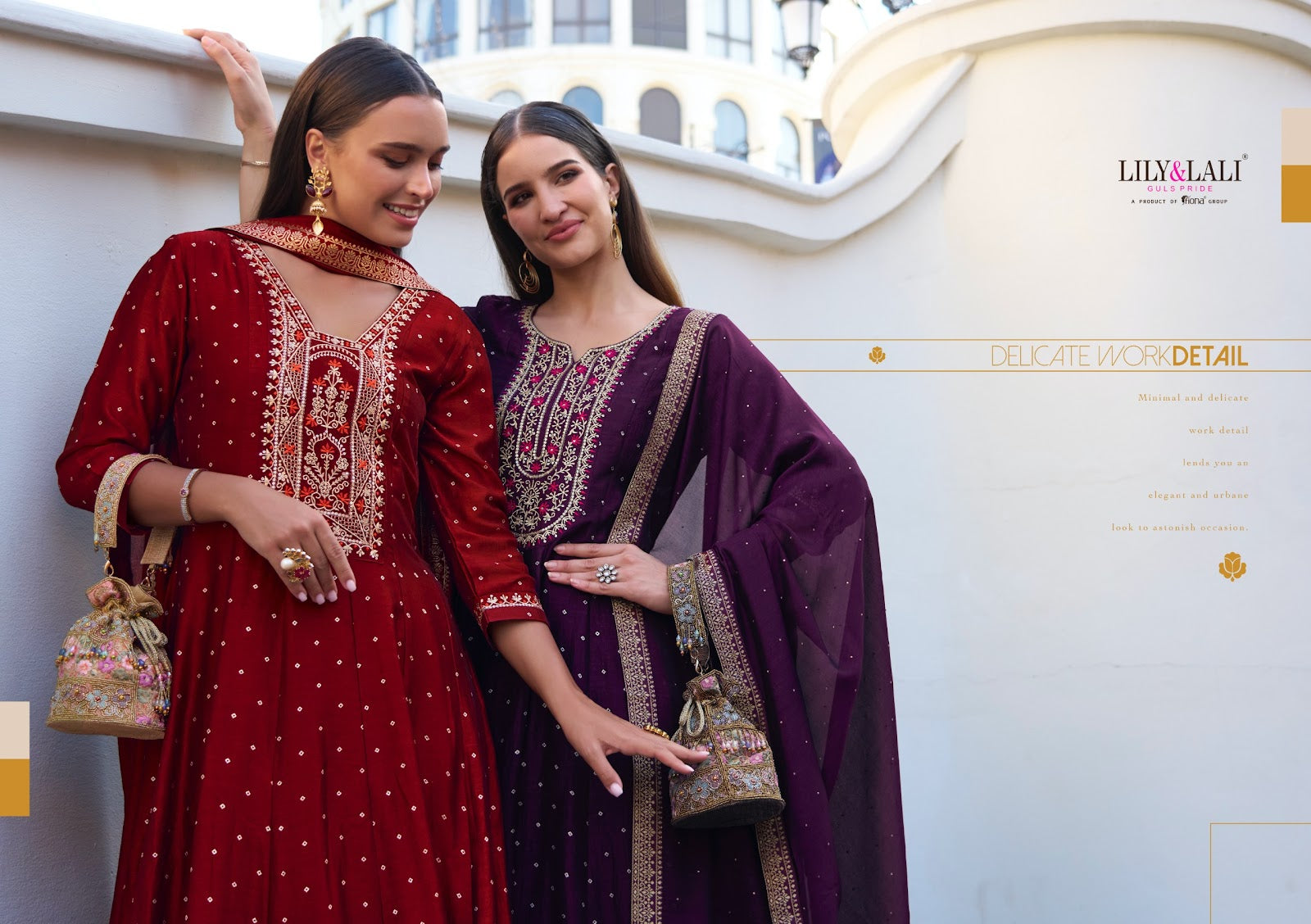 Anarkali Lily Lali Vichitra Silk Readymade Pant Style Suits Wholesale Price