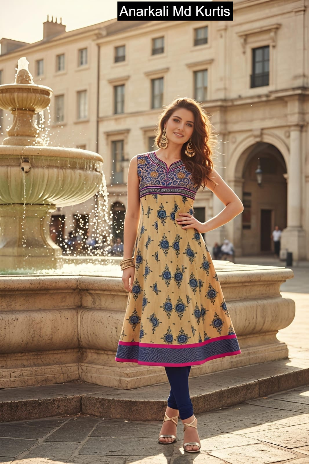 Anarkali Md Cotton Kurtis Exporter