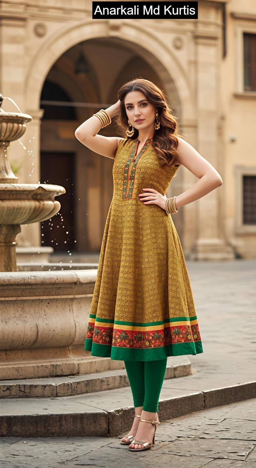 Anarkali Md Cotton Kurtis Exporter