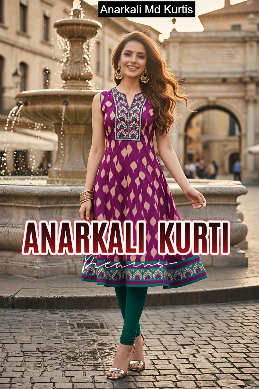 Anarkali Md Cotton Kurtis Exporter