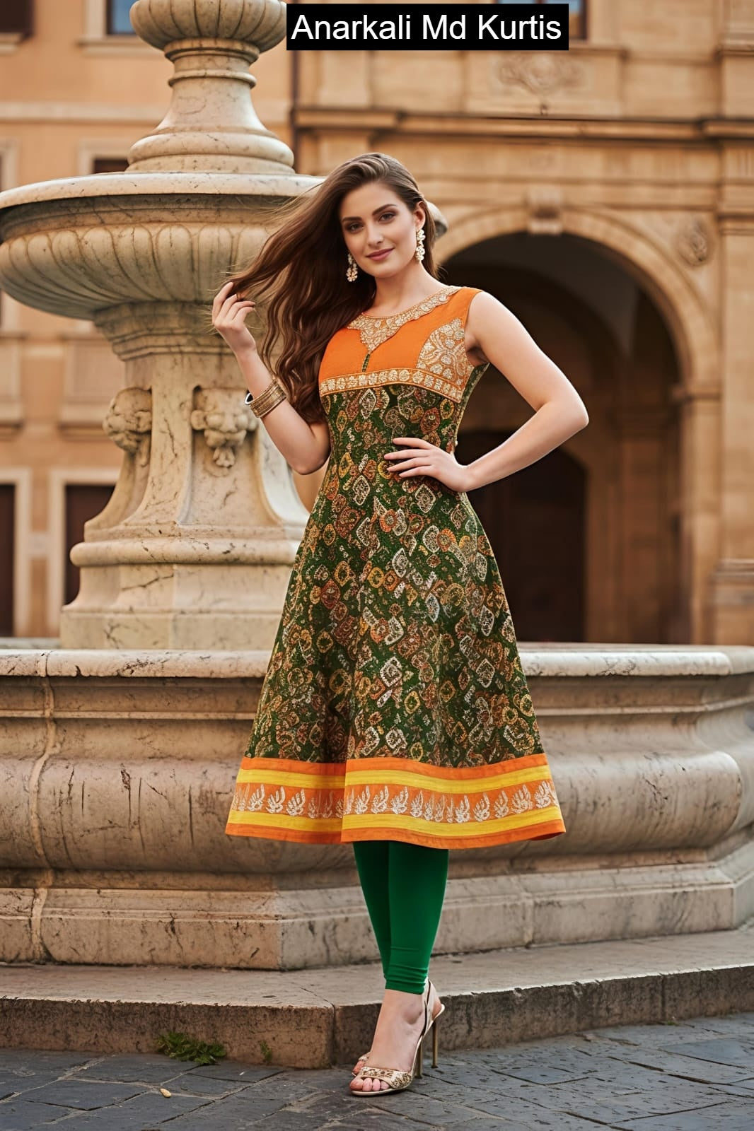 Anarkali Md Cotton Kurtis Exporter