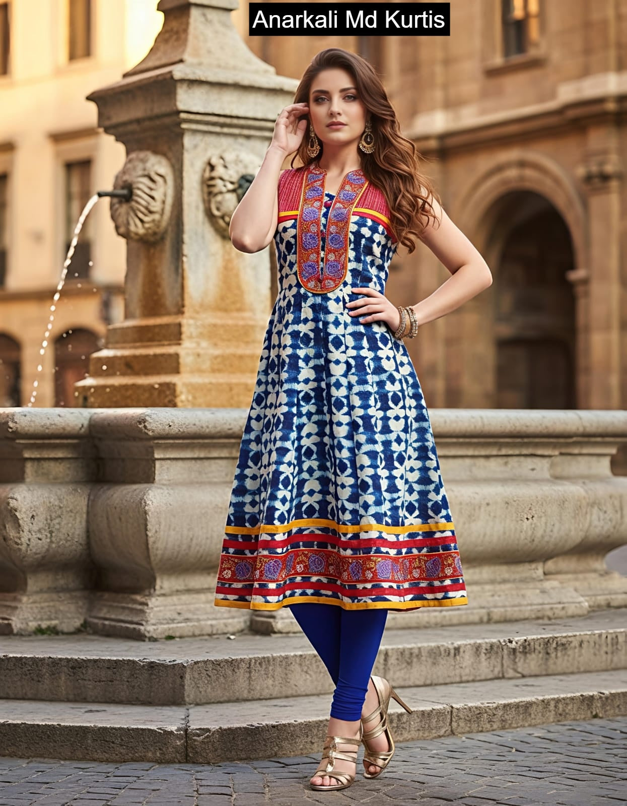 Anarkali Md Cotton Kurtis Exporter