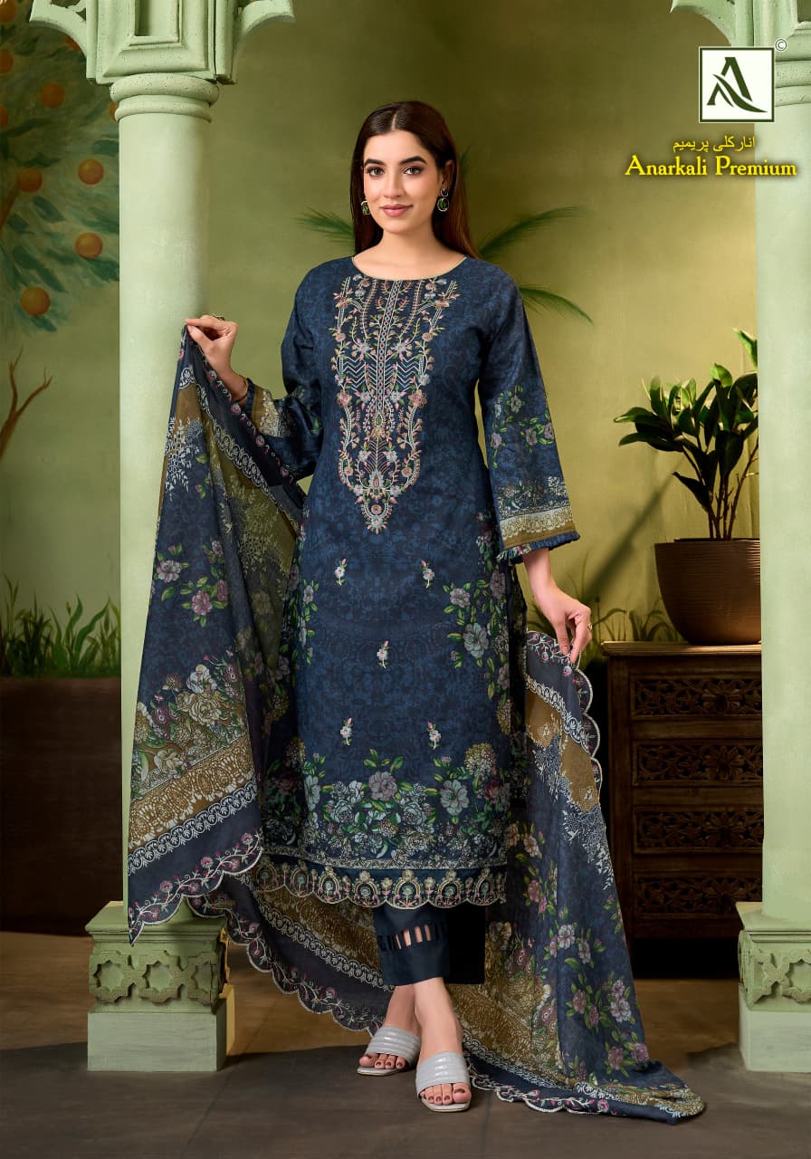 Anarkali Premium Alok Cambric Cotton Karachi Salwar Suits Wholesaler Gujarat