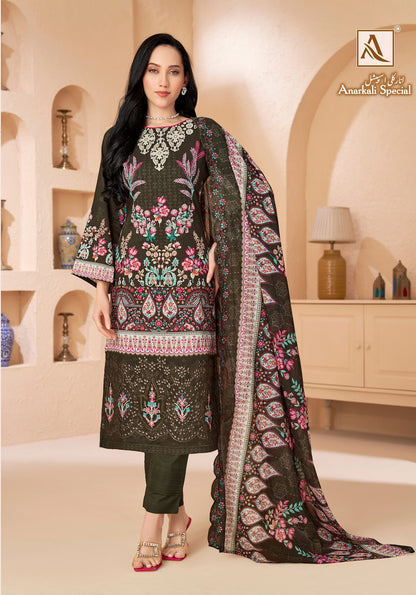 Anarkali Special Alok Cambric Cotton Karachi Salwar Suits Wholesale