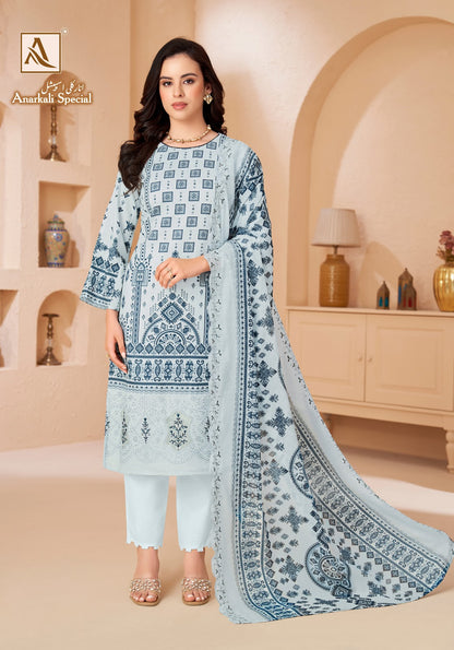 Anarkali Special Alok Cambric Cotton Karachi Salwar Suits Wholesale