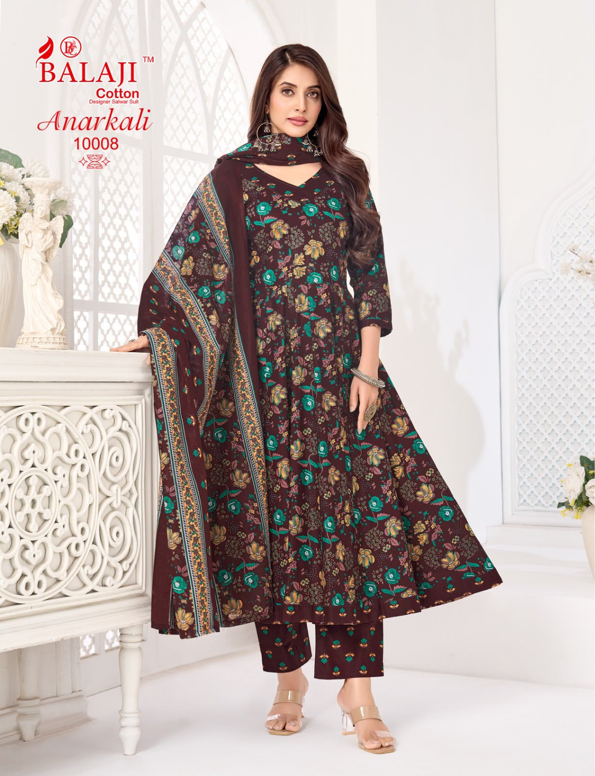Anarkali Vol 10 Balaji Readymade Cotton Pant Suits Wholesale Rate