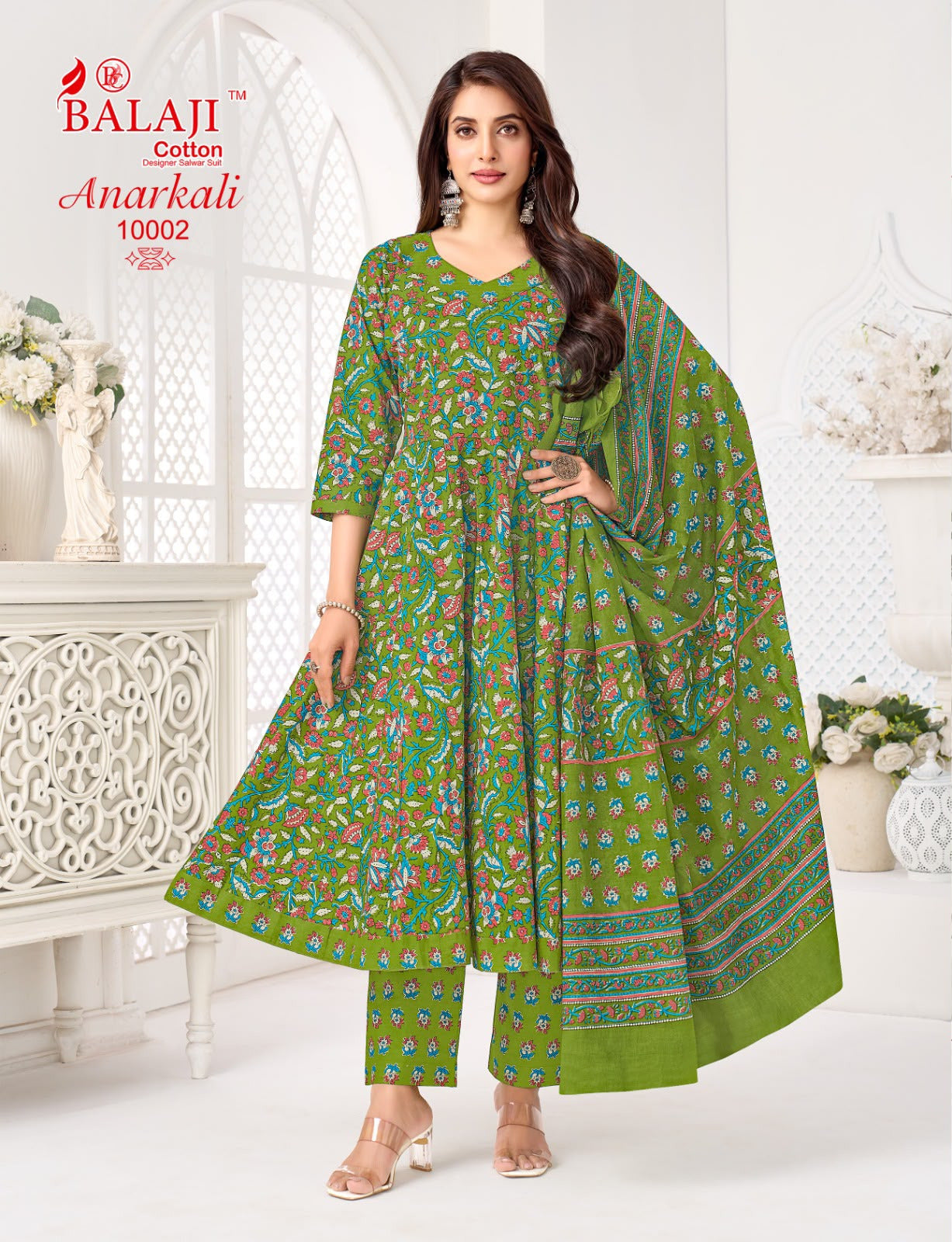 Anarkali Vol 10 Balaji Readymade Cotton Pant Suits Wholesale Rate