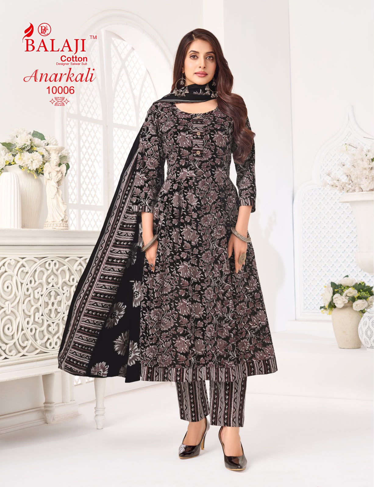 Anarkali Vol 10 Balaji Readymade Cotton Pant Suits Wholesale Rate