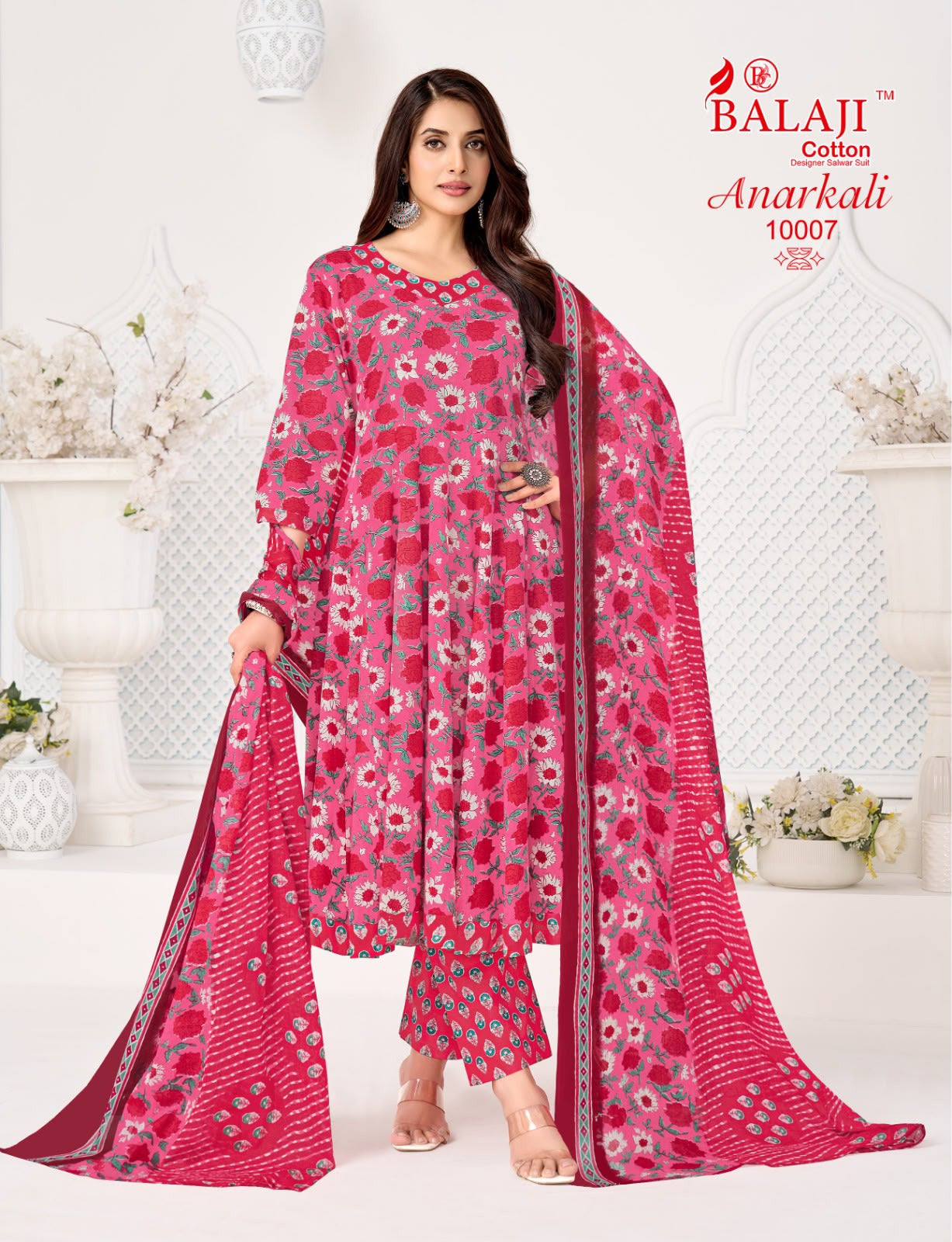 Anarkali Vol 10 Balaji Readymade Cotton Pant Suits Wholesale Rate