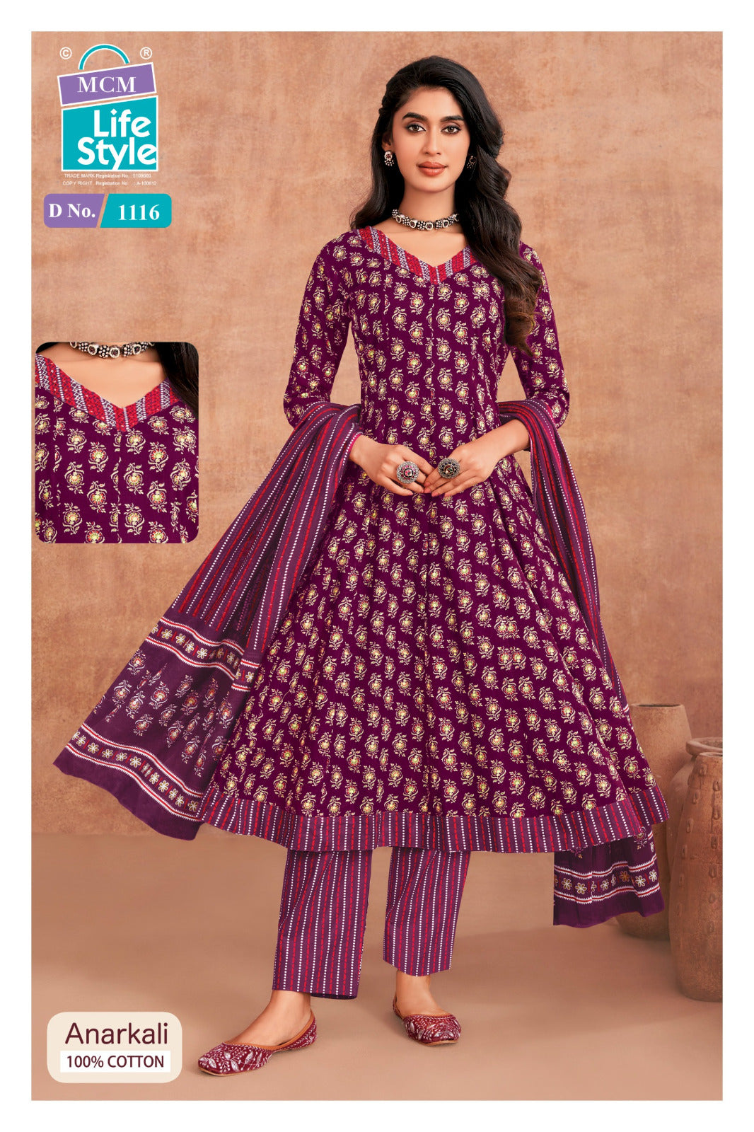 Anarkali Vol 11 Mcm Lifestyle Readymade Cotton Pant Suits Manufacturer India