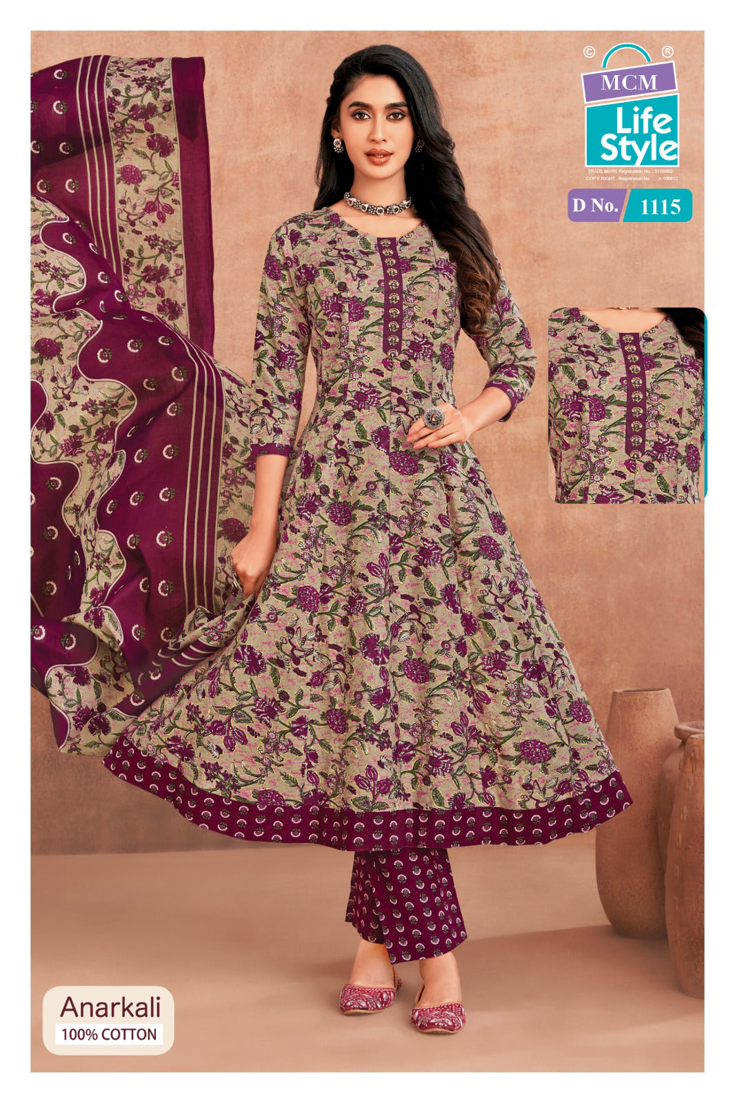 Anarkali Vol 11 Mcm Lifestyle Readymade Cotton Pant Suits Manufacturer India