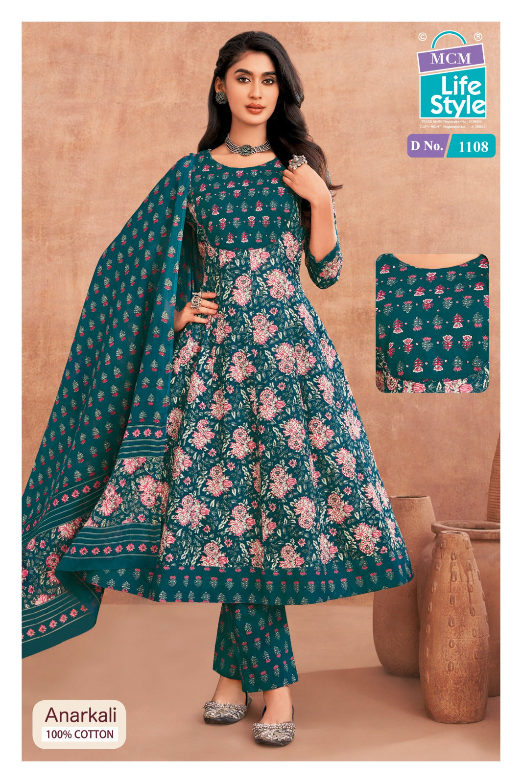 Anarkali Vol 11 Mcm Lifestyle Readymade Cotton Pant Suits Manufacturer India