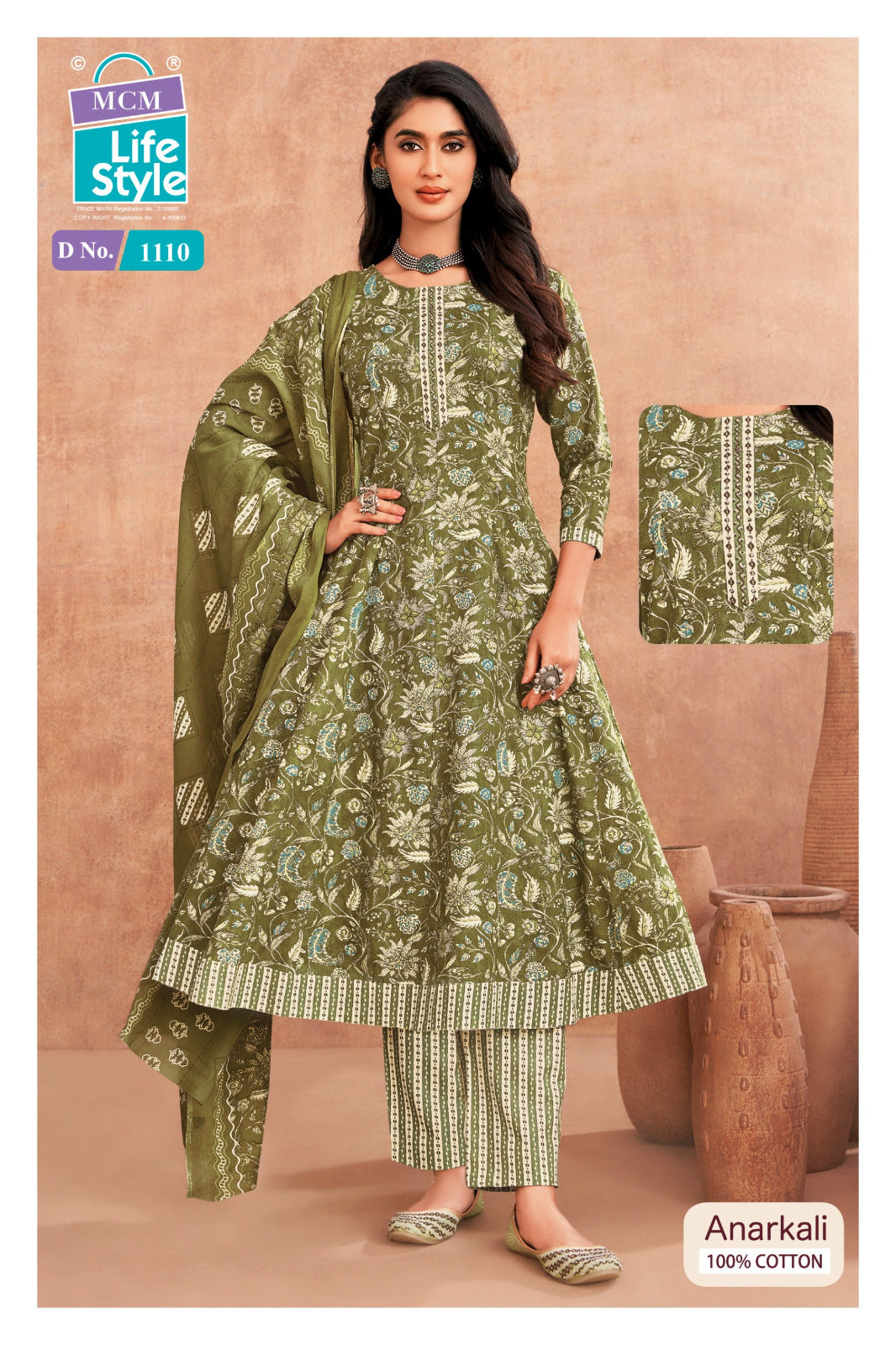 Anarkali Vol 11 Mcm Lifestyle Readymade Cotton Pant Suits Manufacturer India