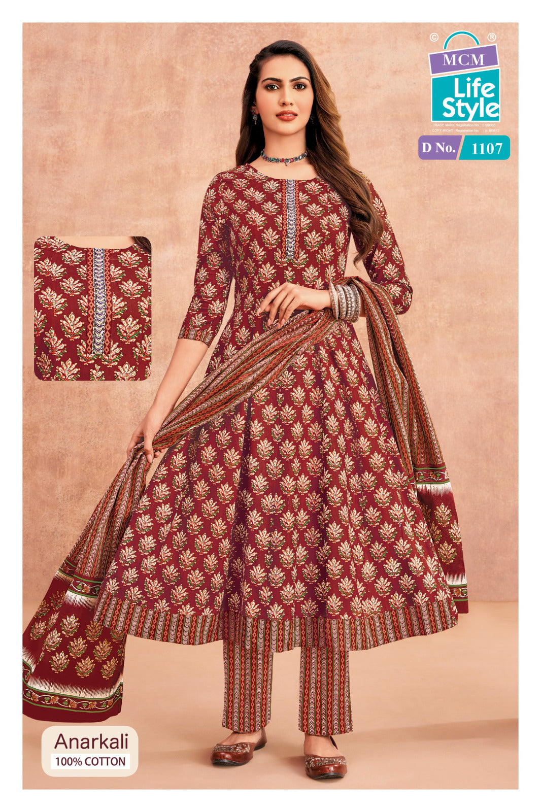 Anarkali Vol 11 Mcm Lifestyle Readymade Cotton Pant Suits Manufacturer India