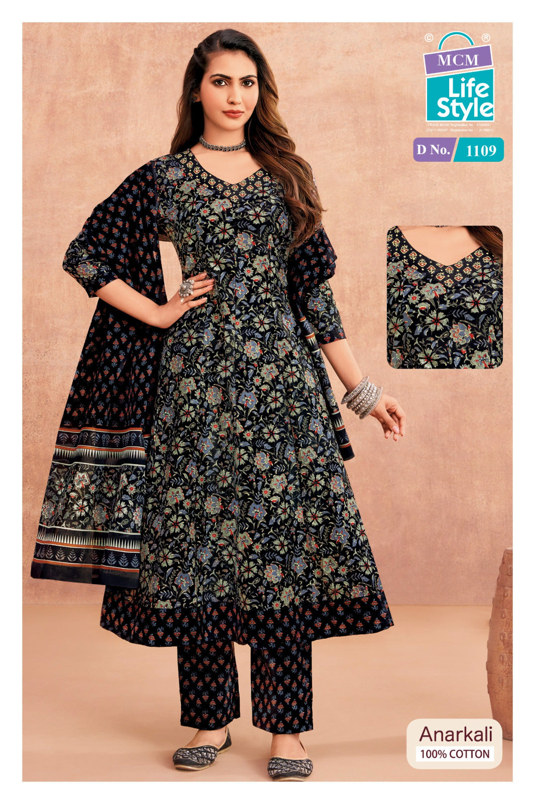 Anarkali Vol 11 Mcm Lifestyle Readymade Cotton Pant Suits Manufacturer India