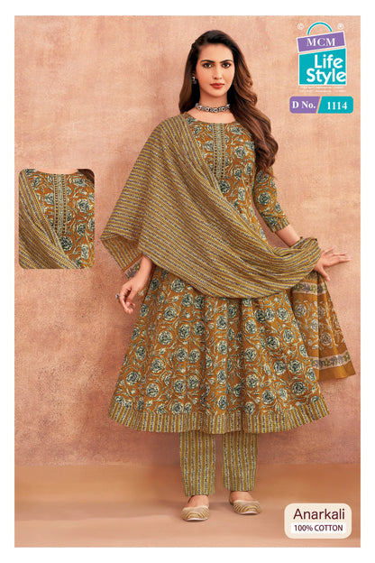 Anarkali Vol 11 Mcm Lifestyle Readymade Cotton Pant Suits Manufacturer India