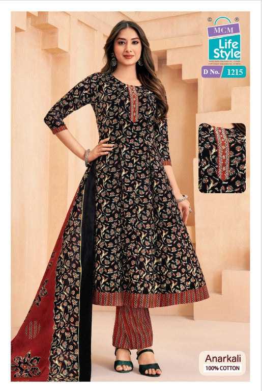 Anarkali Vol 12 Mcm Lifestyle Readymade Cotton Pant Suits Wholesale Rate
