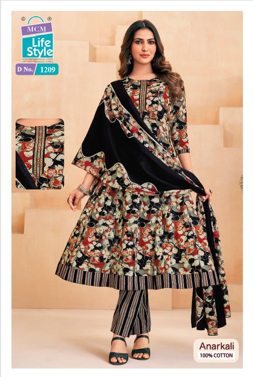 Anarkali Vol 12 Mcm Lifestyle Readymade Cotton Pant Suits Wholesale Rate