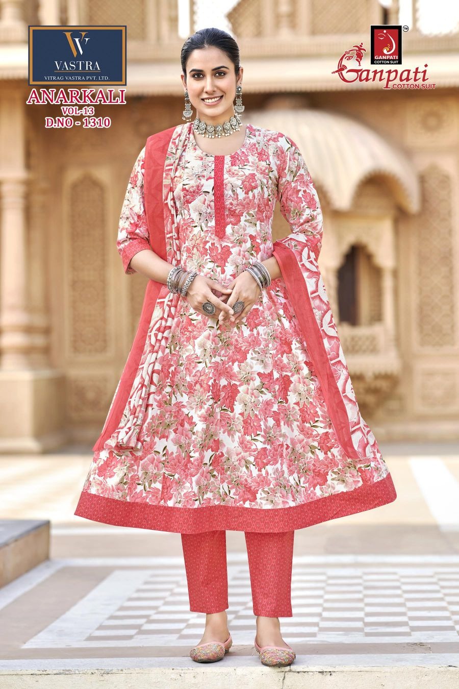 Anarkali Vol 13 Ganpati Readymade Cotton Pant Suits Supplier Gujarat