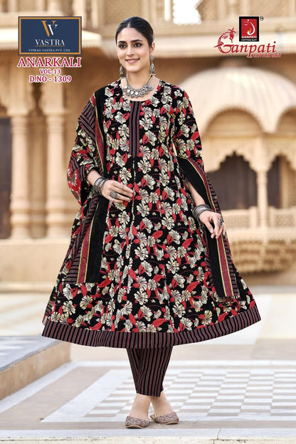 Anarkali Vol 13 Ganpati Readymade Cotton Pant Suits Supplier Gujarat
