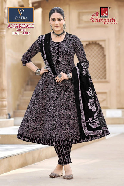 Anarkali Vol 13 Ganpati Readymade Cotton Pant Suits Supplier Gujarat