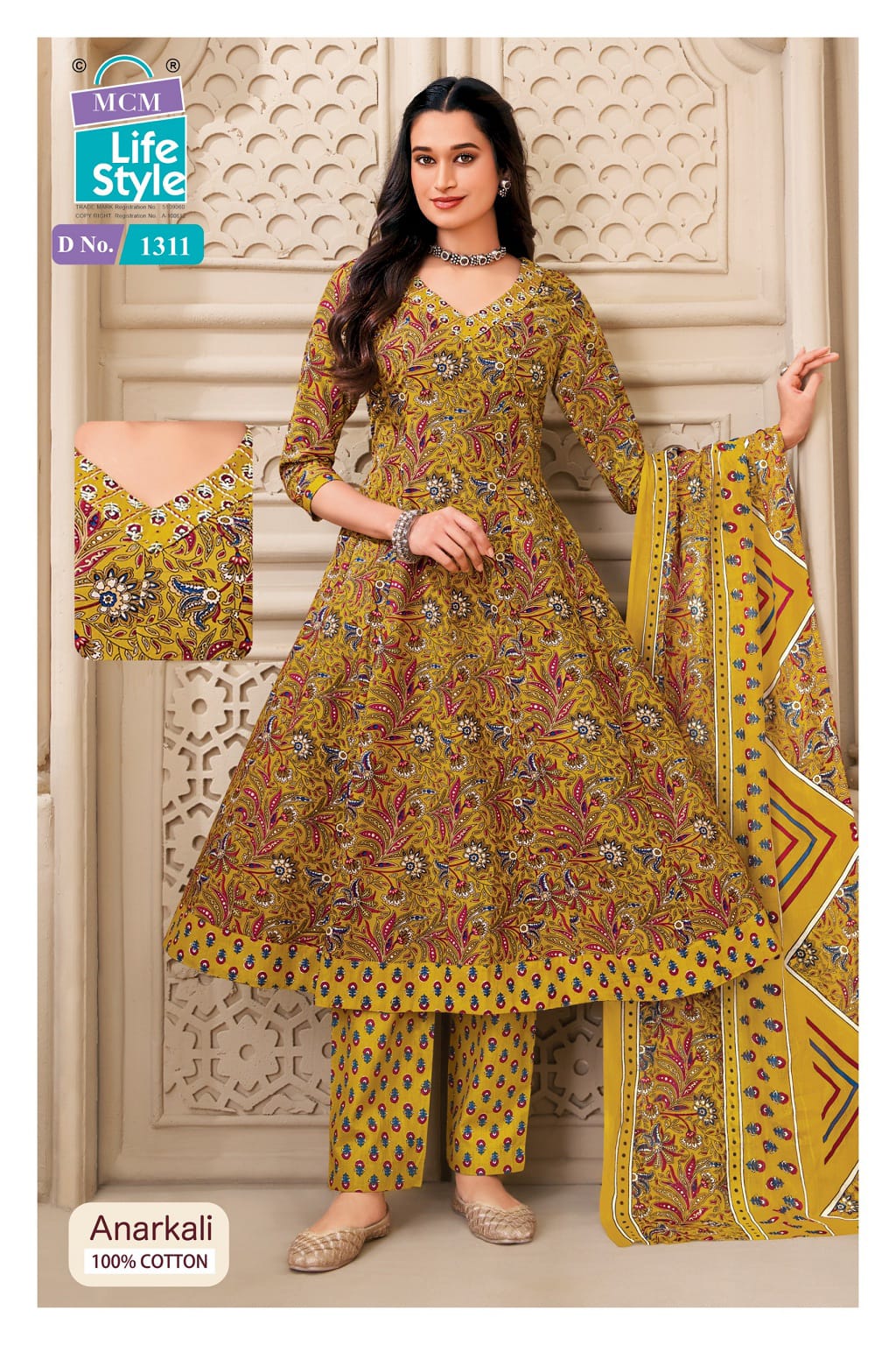 Anarkali Vol 13 Mcm Lifestyle Readymade Cotton Pant Suits Supplier