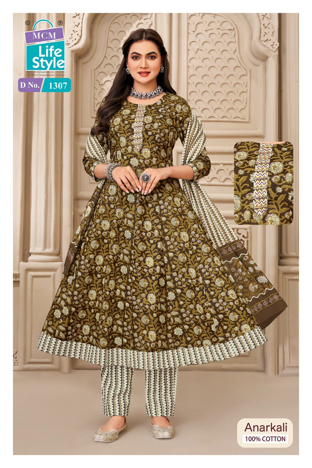 Anarkali Vol 13 Mcm Lifestyle Readymade Cotton Pant Suits Supplier
