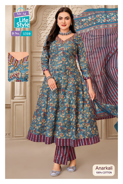 Anarkali Vol 13 Mcm Lifestyle Readymade Cotton Pant Suits Supplier