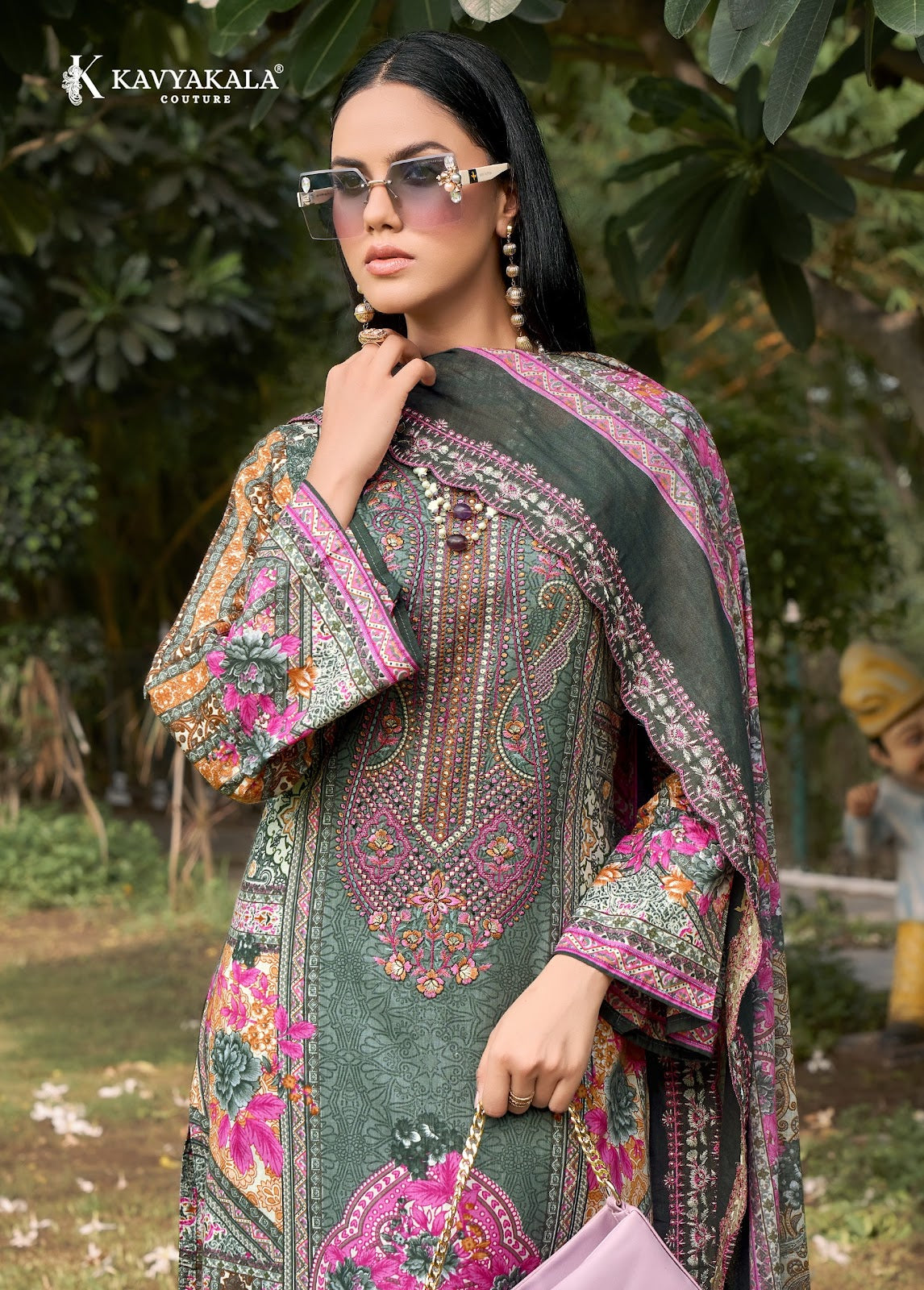 Anarkali Vol 15 Kavyakala Cambric Karachi Readymade Suits Exporter