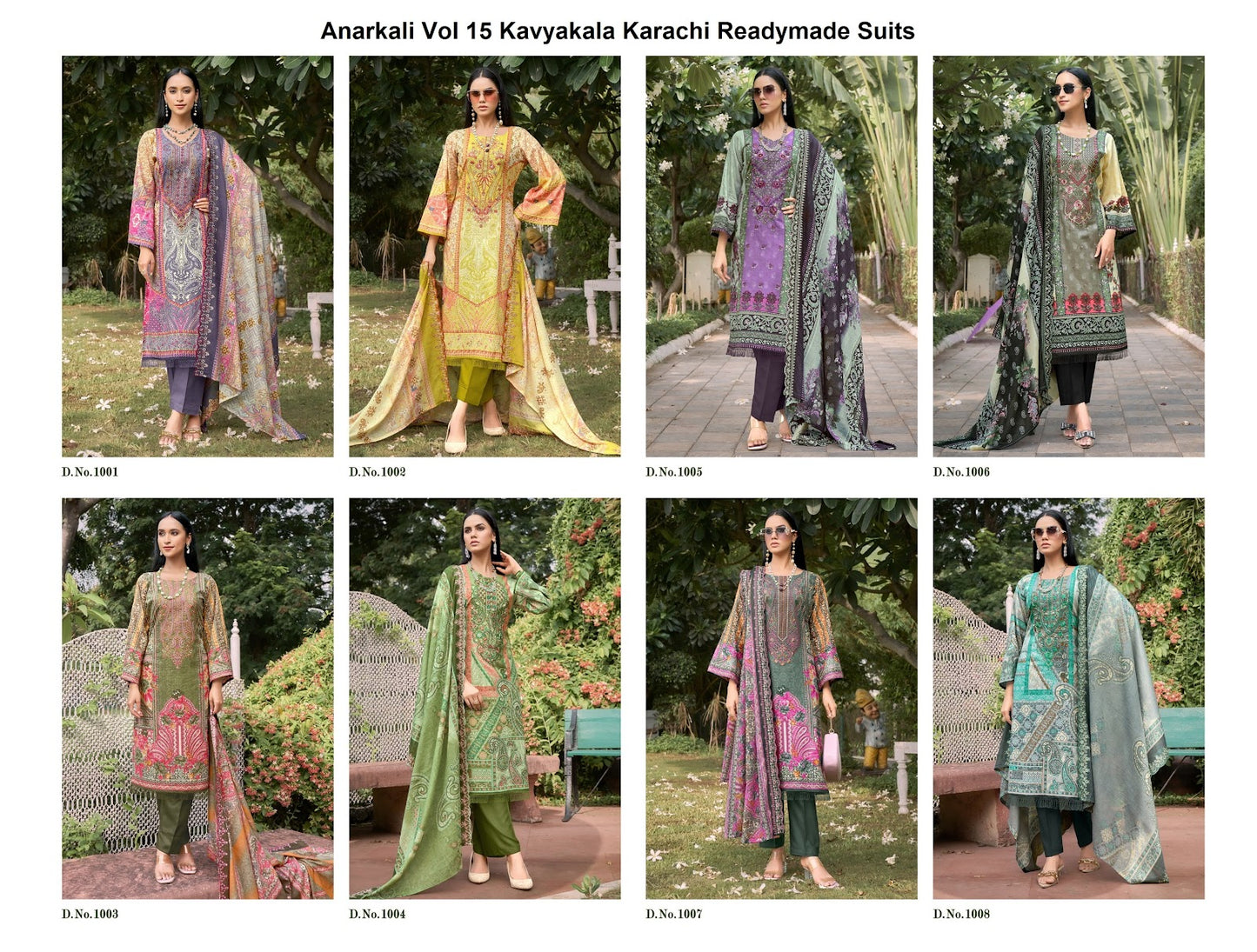 Anarkali Vol 15 Kavyakala Cambric Karachi Readymade Suits Exporter
