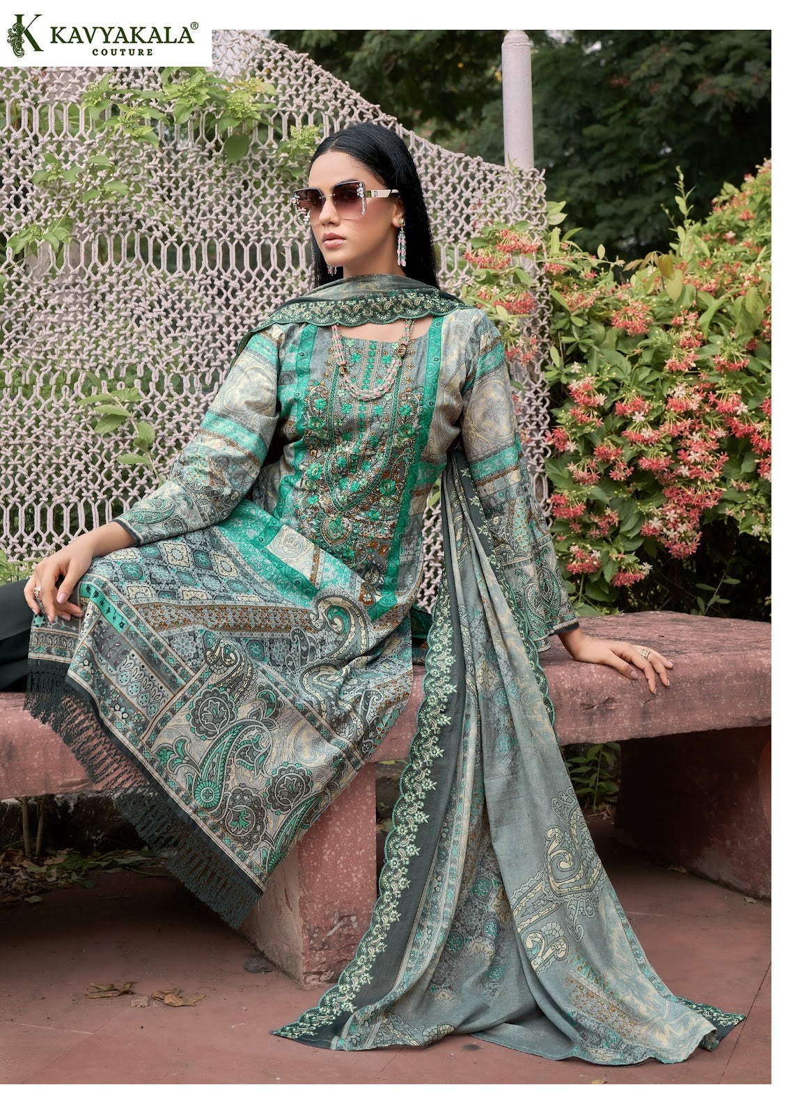 Anarkali Vol 15 Kavyakala Cambric Karachi Readymade Suits Exporter