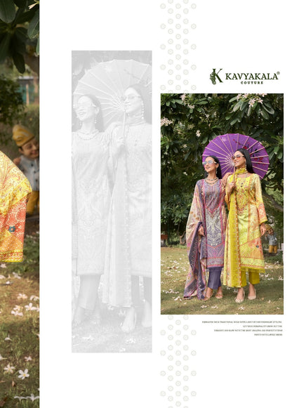 Anarkali Vol 15 Kavyakala Cambric Karachi Readymade Suits Exporter