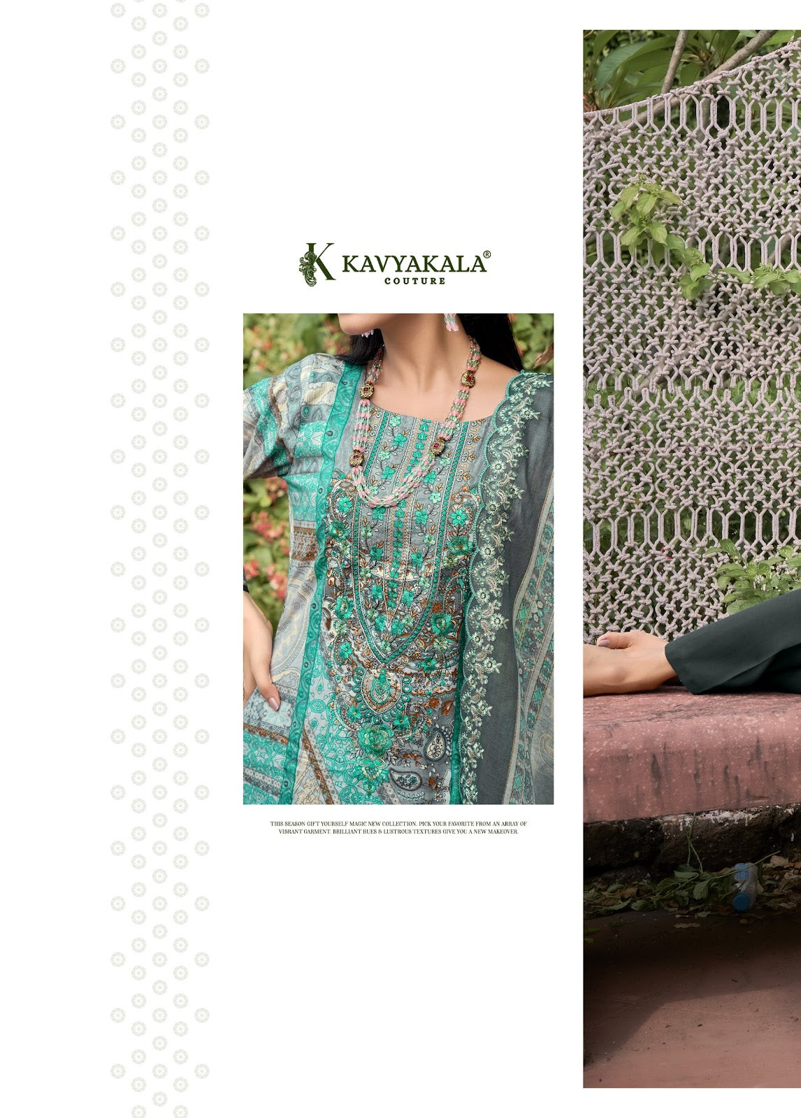 Anarkali Vol 15 Kavyakala Cambric Karachi Readymade Suits Exporter