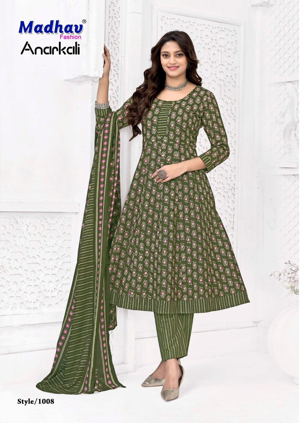 Anarkali Vol 1 Madhav Fashion Readymade Cotton Pant Suits Wholesaler