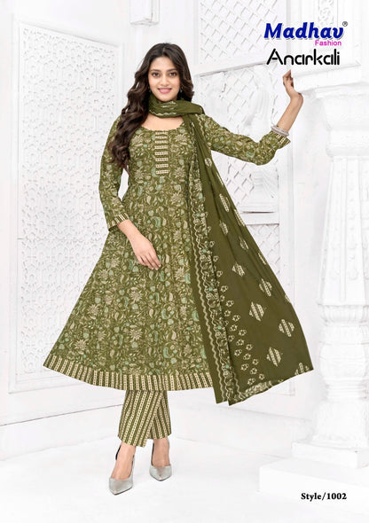 Anarkali Vol 1 Madhav Fashion Readymade Cotton Pant Suits Wholesaler