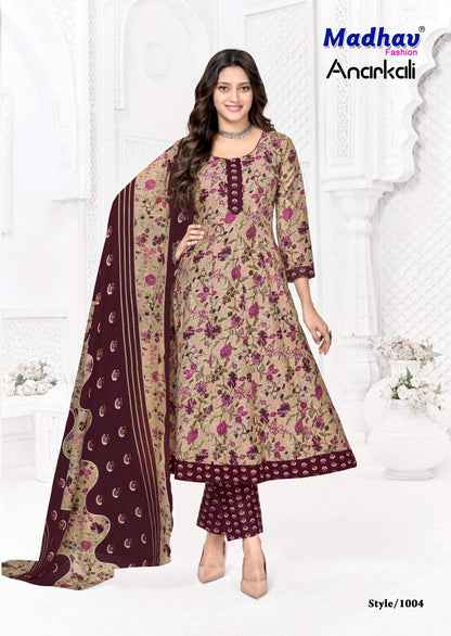 Anarkali Vol 1 Madhav Fashion Readymade Cotton Pant Suits Wholesaler