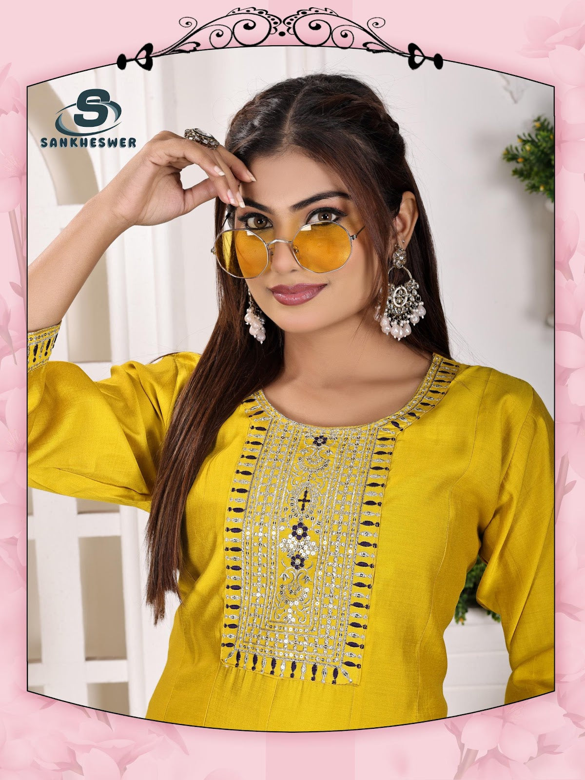 Anarkali Vol 1 Sankheswer Roman Silk Kurtis Exporter India