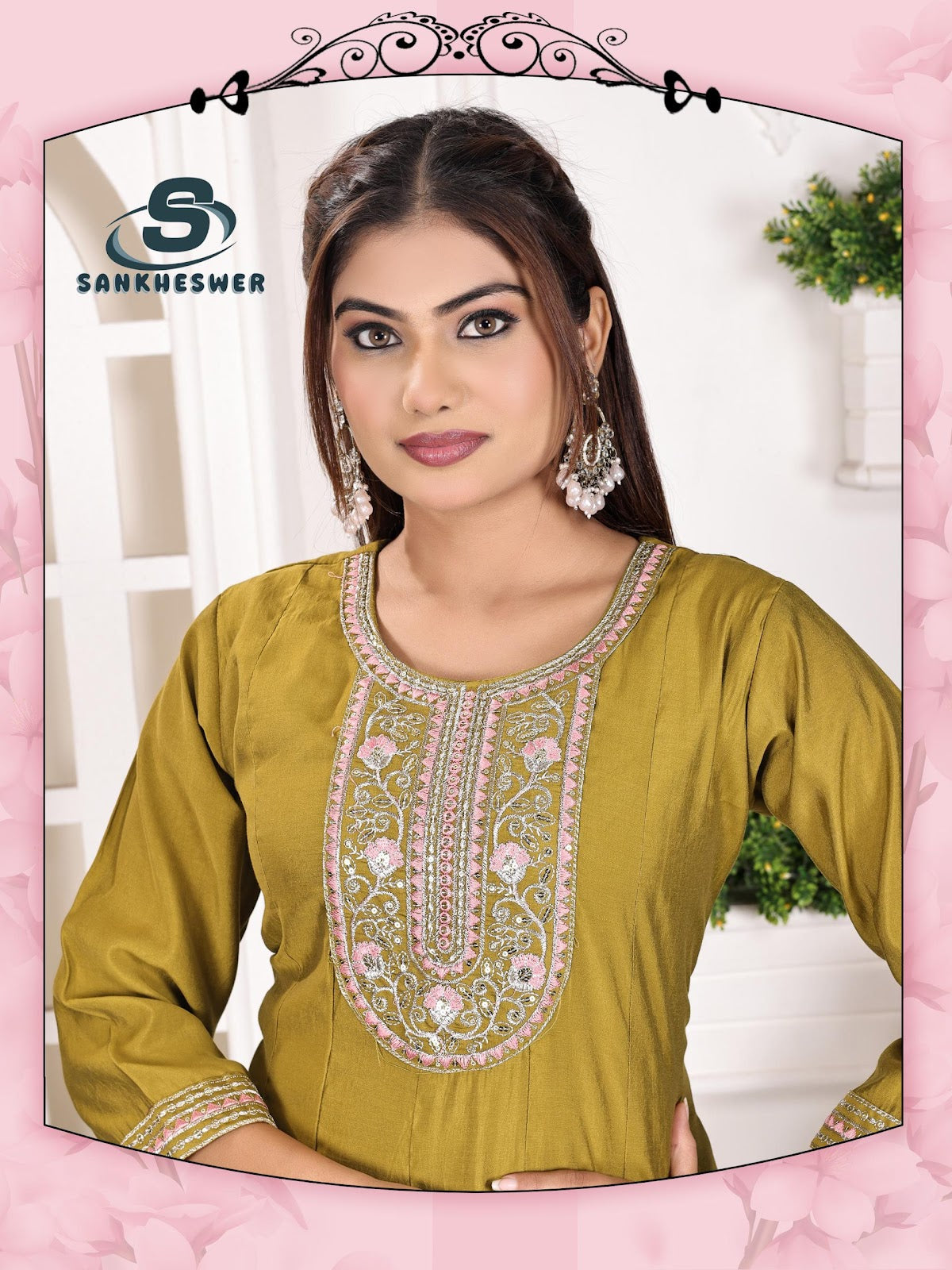 Anarkali Vol 1 Sankheswer Roman Silk Kurtis Exporter India