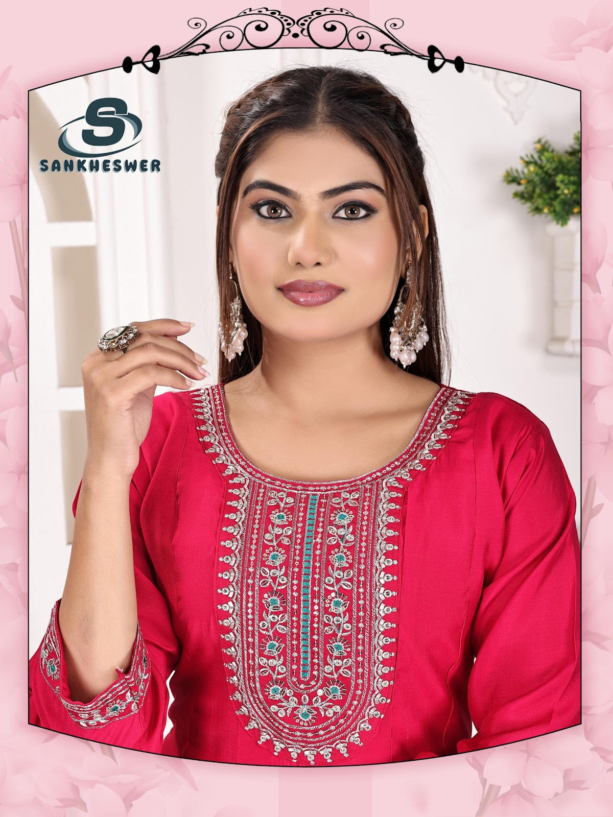 Anarkali Vol 1 Sankheswer Roman Silk Kurtis Exporter India