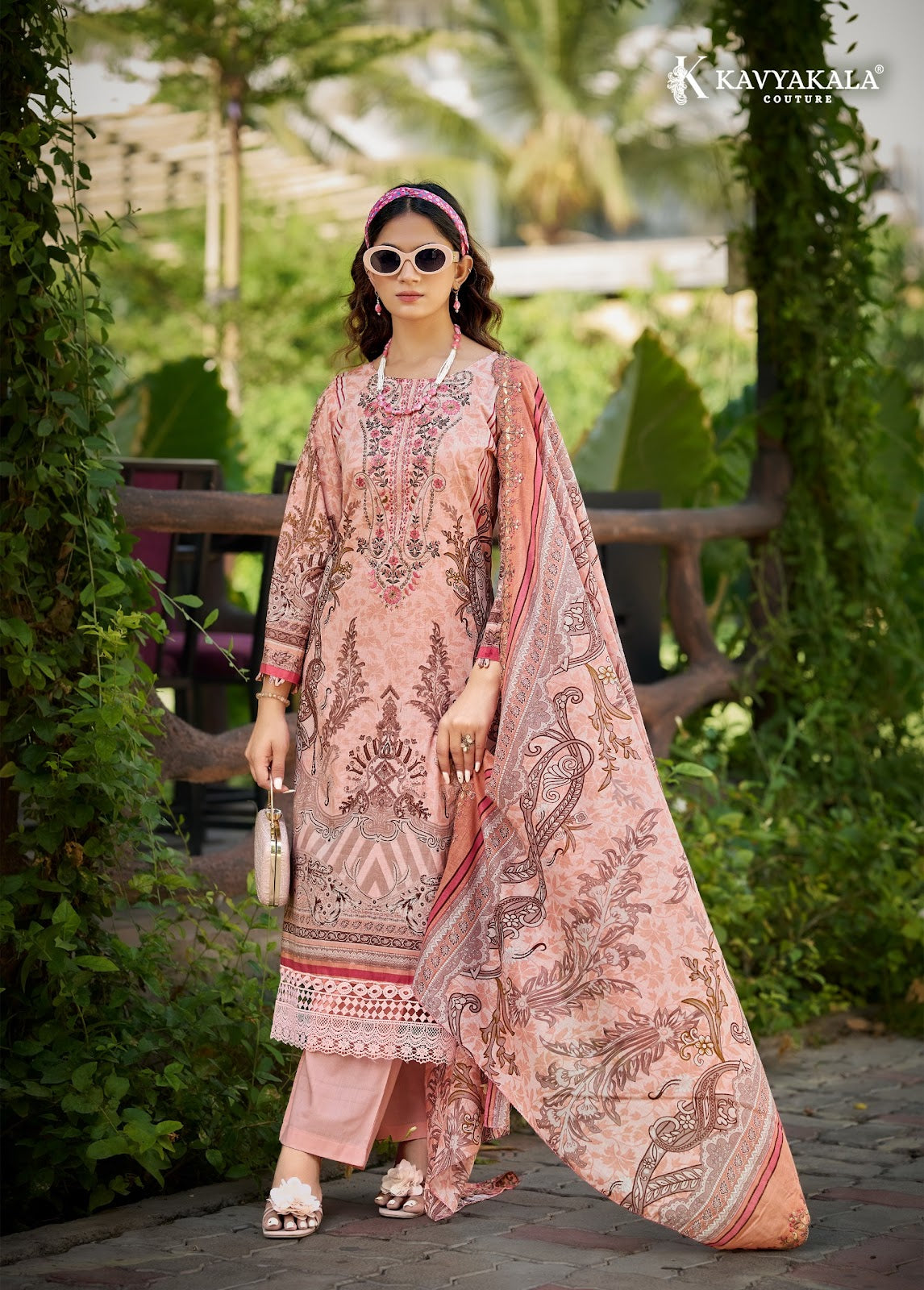 Anarkali Vol 25 Kavyakala Lawn Cotton Karachi Salwar Suits Supplier Ahmedabad